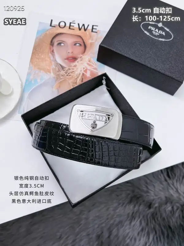 Prada belt 自动带 35mmX100-125cm 8L072004